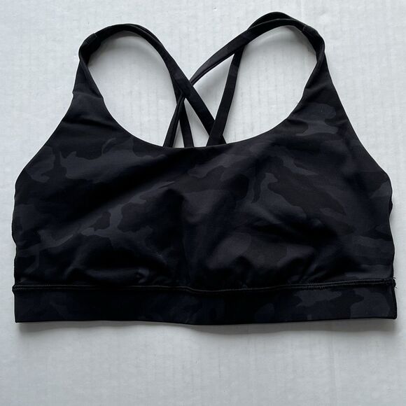 Lululemon Energy Bra Medium Support B–C Cup Yoga Running Hiking Sports Bra Sz 8 - Picture 4 of 11